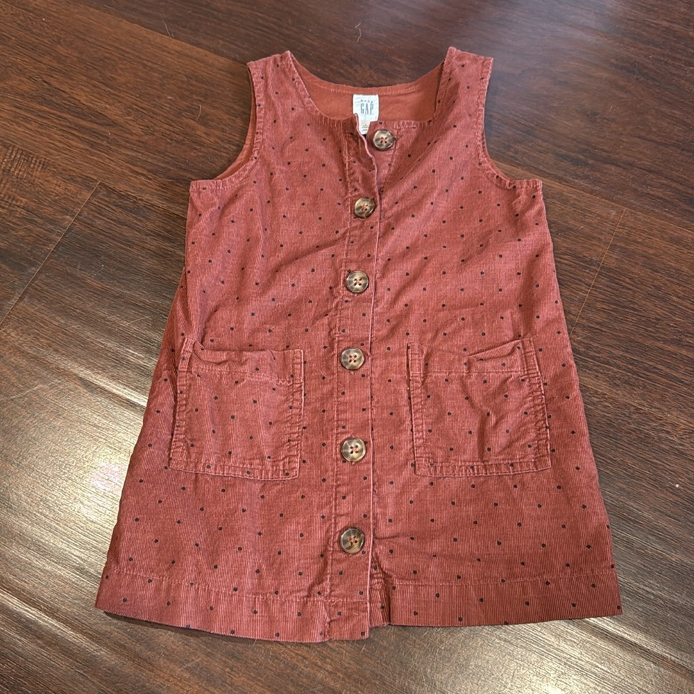 Baby Gap Rust color  Corduroy Button-Up dress